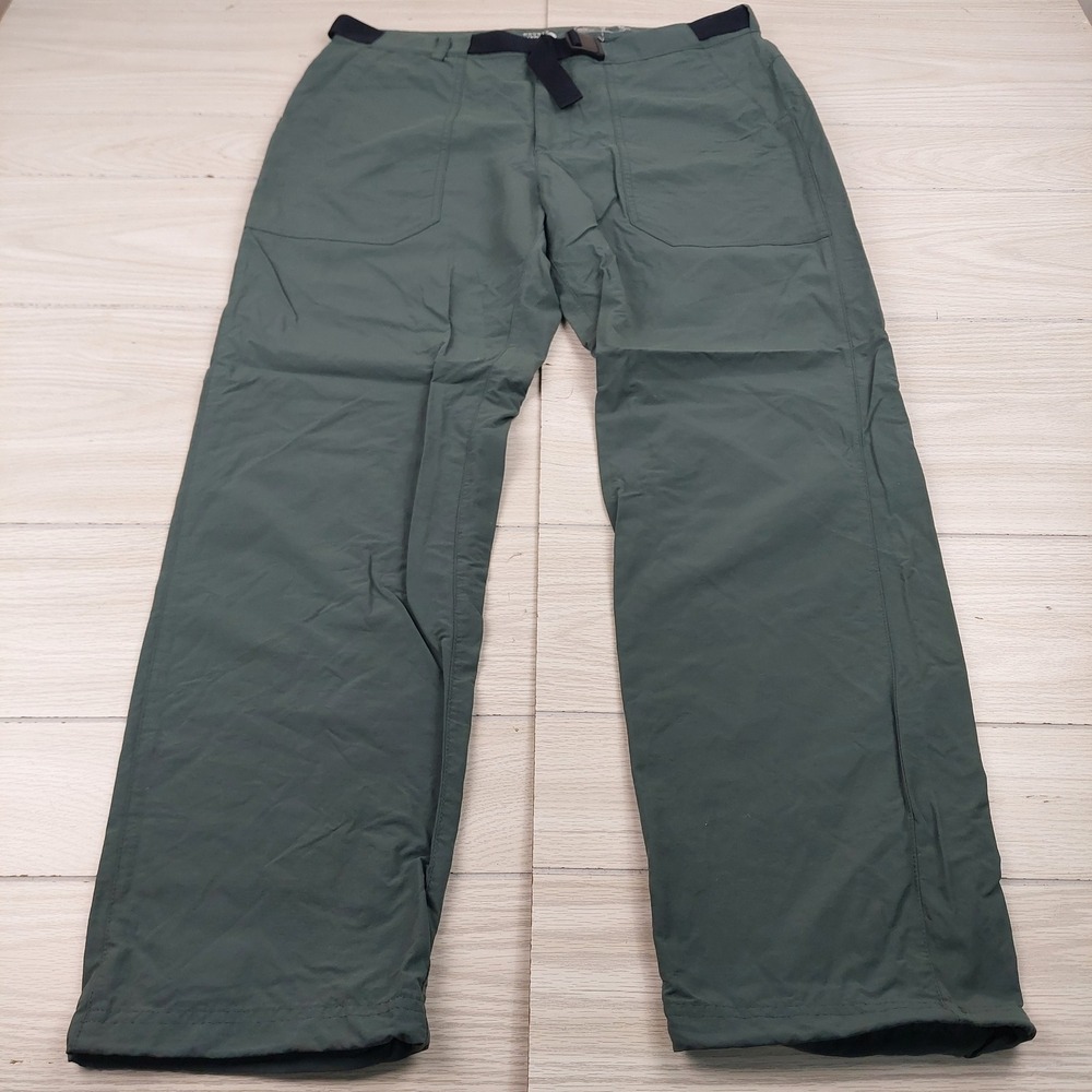 Mountain Hardwear Cedarberg Pull-On Pants Mens 36 Green Nylon Hiking OM9568